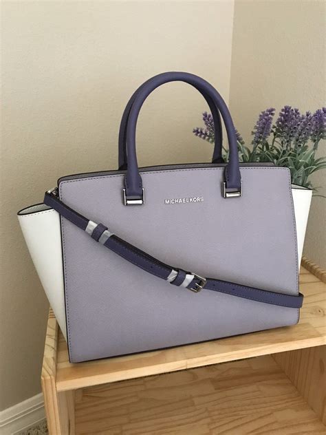 michael michael kors selma large tz satchel lilac|selma leather satchel.